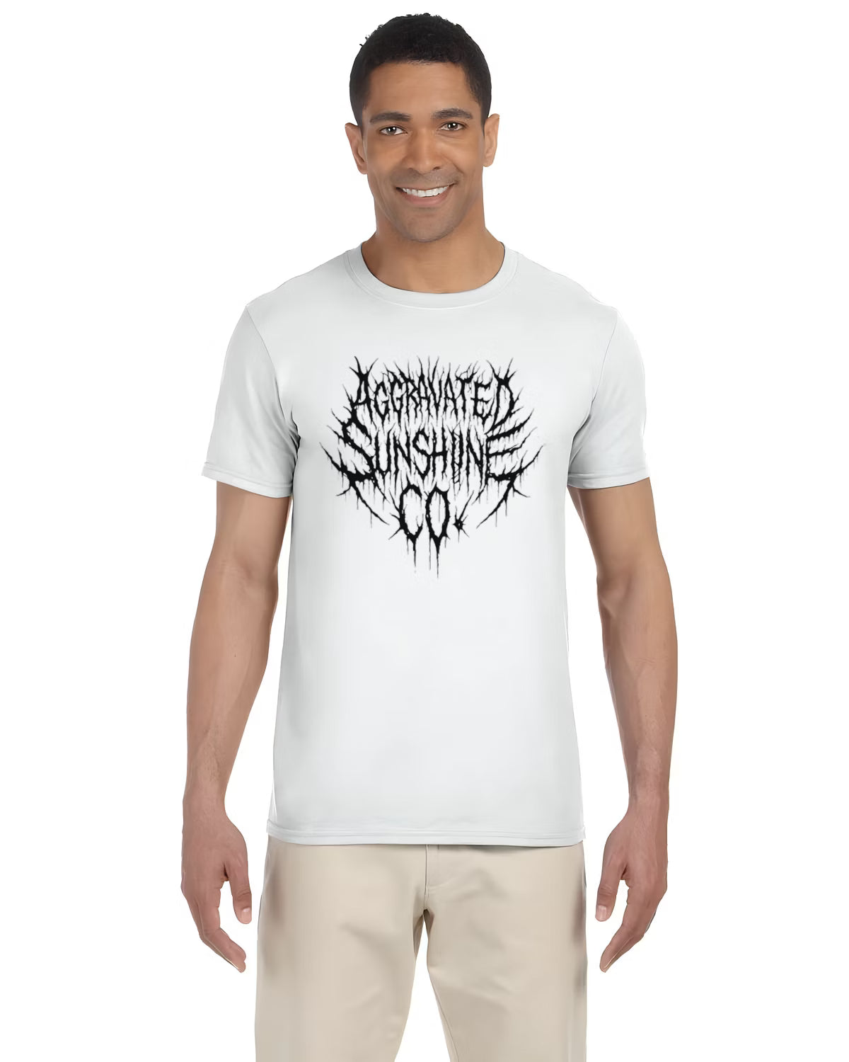 Metal T-shirt White